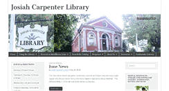 Desktop Screenshot of josiahcarpenterlibrary.org