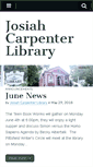 Mobile Screenshot of josiahcarpenterlibrary.org
