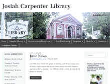 Tablet Screenshot of josiahcarpenterlibrary.org